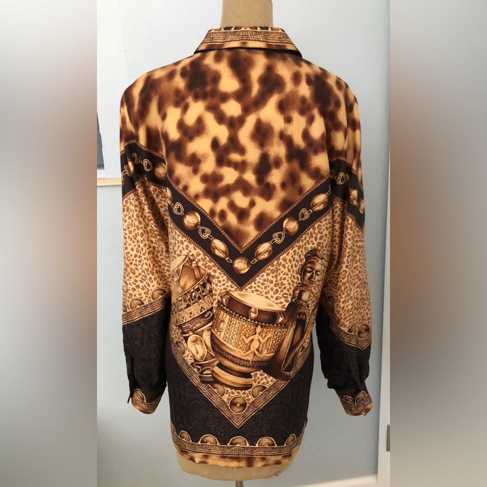 Escada Multi Print Accented With Leopard Print - … - image 5